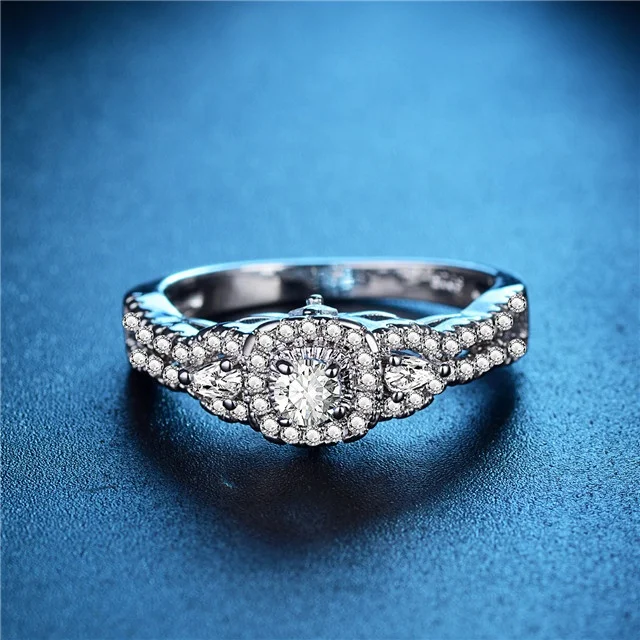 

Fashion New Engagement Ring for Women Trendy Party Jewelry Luxury Gift Femme Gift