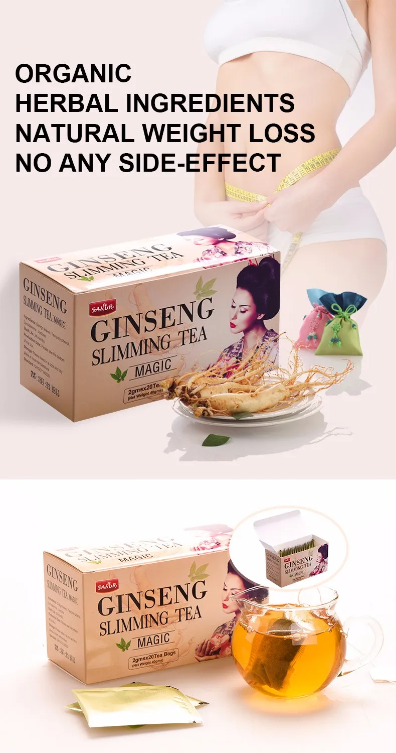 Kakoo Ginseng Ginger Flower Anti Adipose Magic Slimming Tea Buy Easy