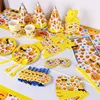 2019 new arrival themed emoji party supplies banner party hat kids funny birthday party decoration kits