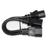 America European Y split IEC C14 to IEC C13 computer power cord 10A 250V 125V C14 to C13 Y Type Extension Cable