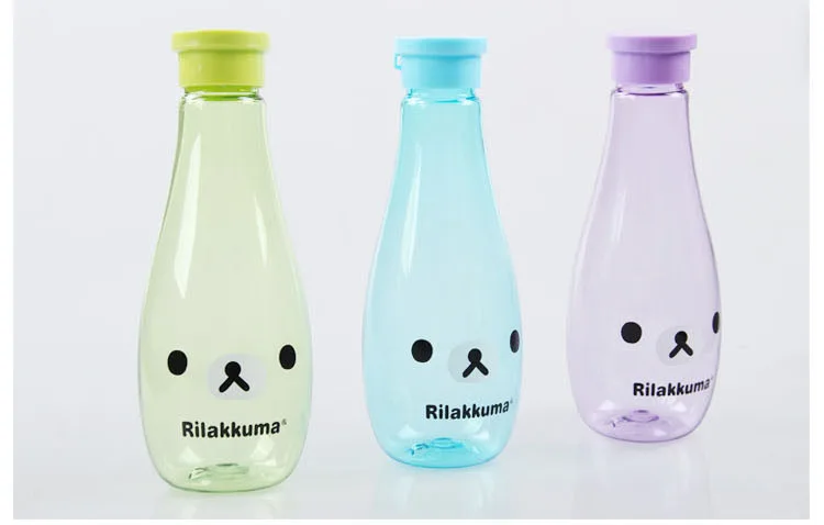 400ml Cartoon Design Plastic Soda Bottle With Swing Top