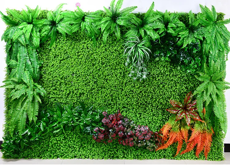 Wholesale Real Touch Artificial Green Plastic Grass Wall For Decoration