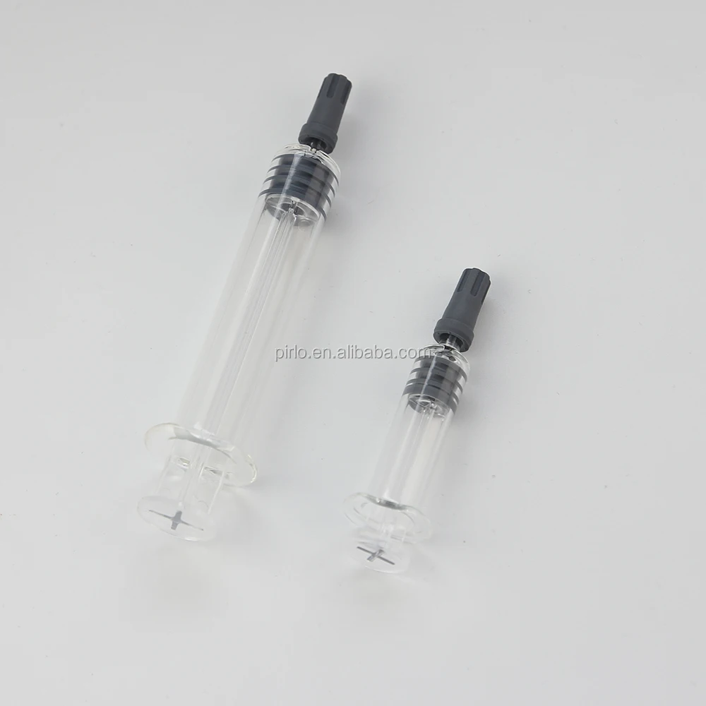 0.5ml 1ml 1.5ml 3ml 5ml Clear Glass Syringe W/ Luer Slip Cap For Cbd