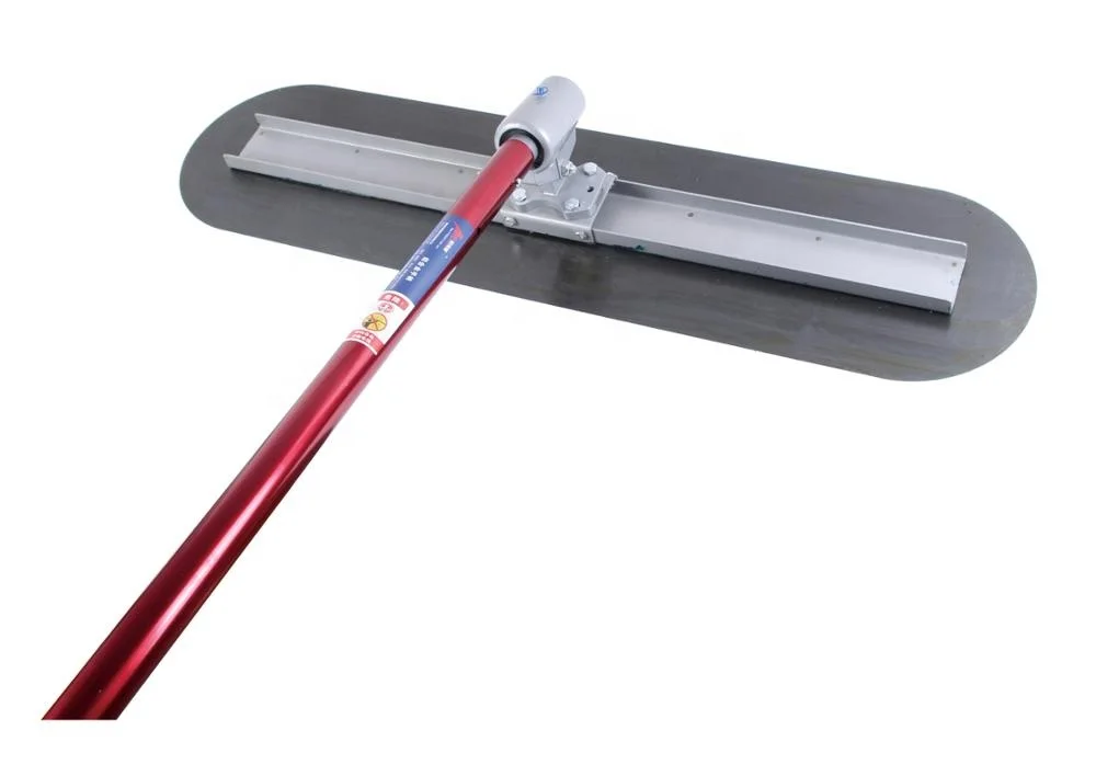 Concrete Tools Big D Blue Steel Round End Fresno Trowel With Bull Float