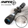 Sniper NT6-24X50 AOGL Adjustable Objective Tactical Optical Sight Full Size Glass Etched RGB illuminated Air Hunting Rifle Scope
