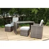 Adjustable Back chair and table Rattan Wicker sofa set Outdoor Furniture Garden Patio rattan cane sofa