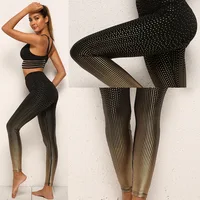

Drop Shopping custom gym tights leggins women fitness golden egyptian pharaoh yoga pants shiny glitter tights