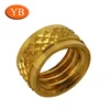 Custom metal CNC machining parts, brass knurlled CNC machining rings with IATF certificated from Dongguan
