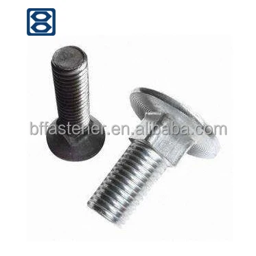 
Haiyan fasteners DIN 603 flat head square neck anchor bolts and nut 