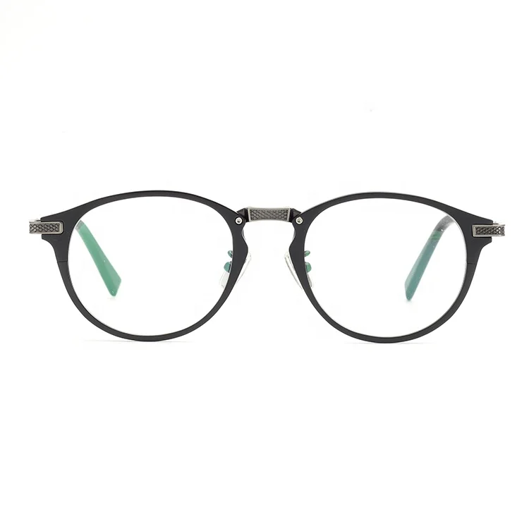 

Black Classical Metal Eyewear Fancy Style Stocks Pure Titanium Optical Frames GK-D F06, 1 colors