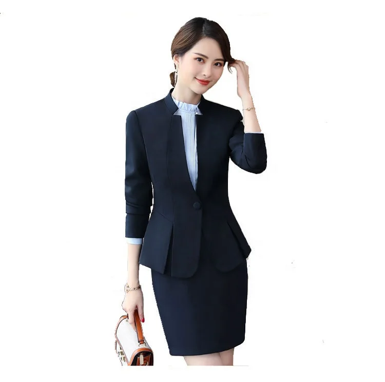 

new style women's business suit office lady's spring and autumn workwear uniform women's two-pieces dress low price wholesale, 3 kinds