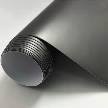 1.52x18m Dark Grey Matte Aluminium Auto Vehicle Body Vinyl Wrap - Buy ...