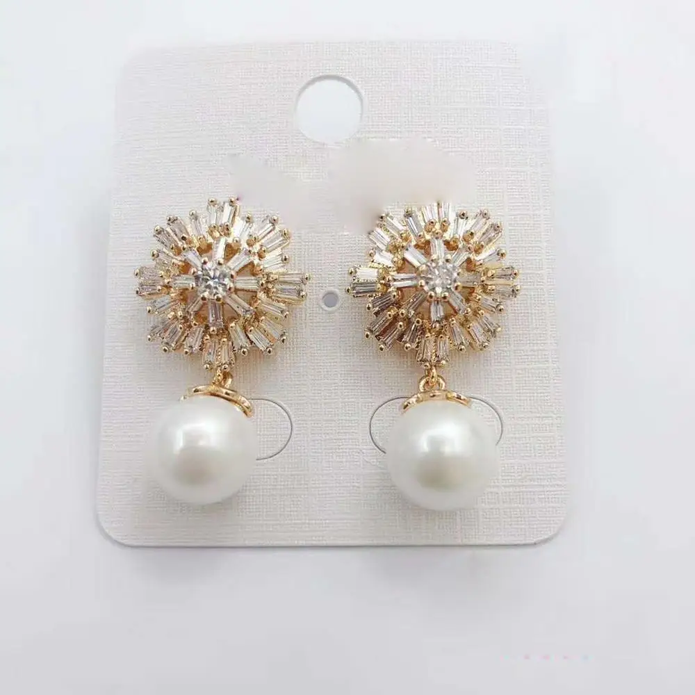 

1016 xuping new fashion ladies good quality earring with multi color pearl jewelry