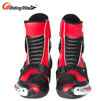 Red Sport Touring Motorbike Shoes Cool 