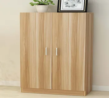 Modern Simple Wooden Two Door Three Door Storage Cabinet Shoe