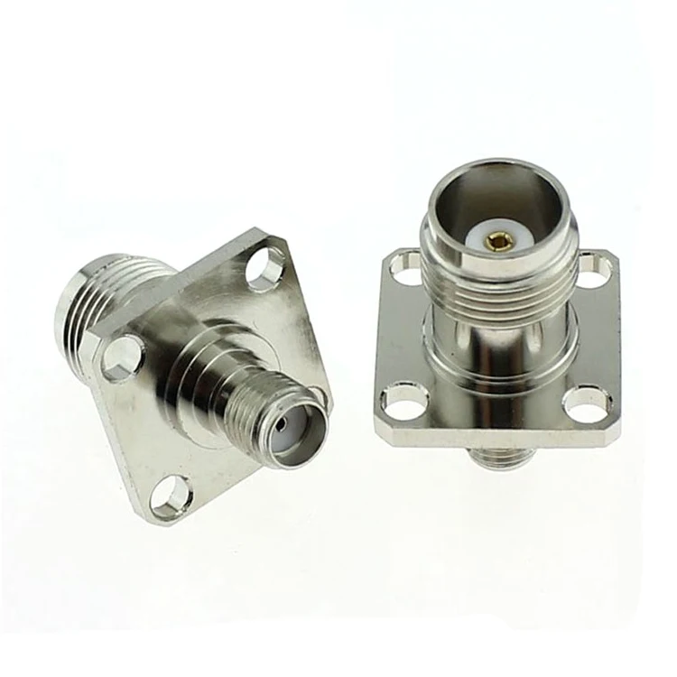 

TNC to SMA Female to Female jack 50 Ohm Flange Cable Adapter