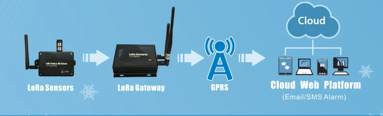 Tzone real-time monitoring LoRa cellular rtu for the warehouse management - ANKUX.COM