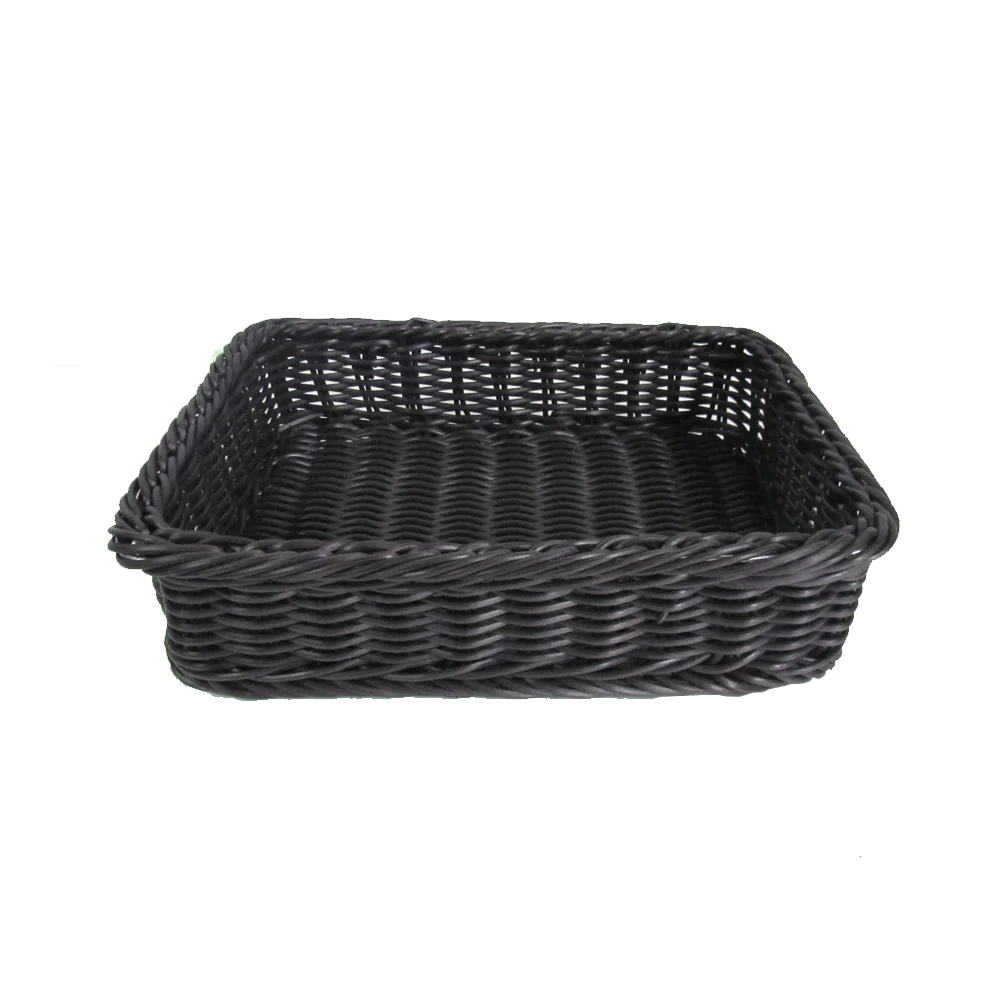 black storage baskets
