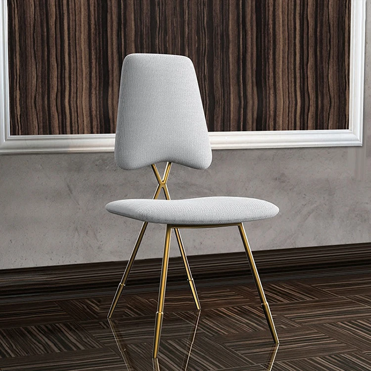 Wedding event party restaurant furniture fabric metal  dining chair Italian style chair with metal legs