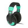 Wholesale customized logo wired headband computer game head set with mic