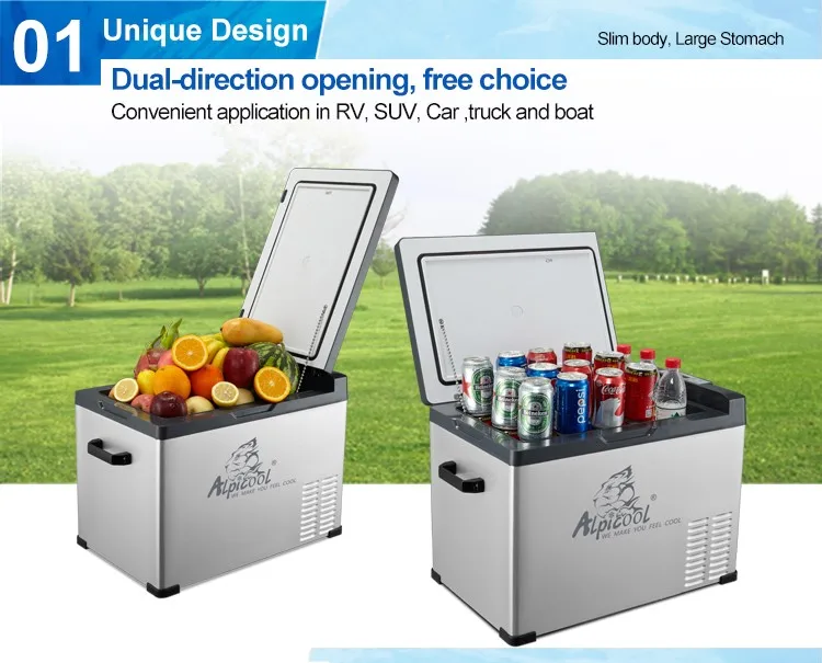 40l Dc 12v 24v Ac 110v To 240v Battery Powered Mini Fridge Refrigerator