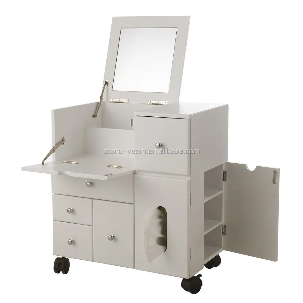 Moderne en bois maquillage commode coiffeuse avec miroirs et ...