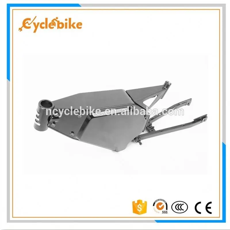 

High quality strong cover enduro ebike frame e bike frame bike frame suspension, Black or white