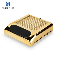 

blueque new model 80w nail dust collector Nail dryer tool vacuum cleaner nail table dust collector