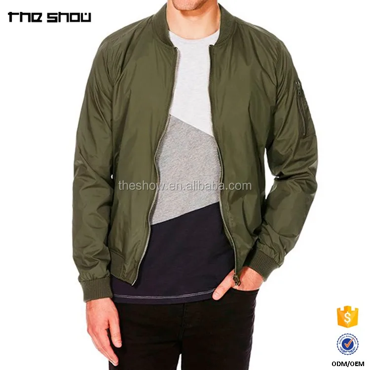 lightweight nylon bomber jacket mens