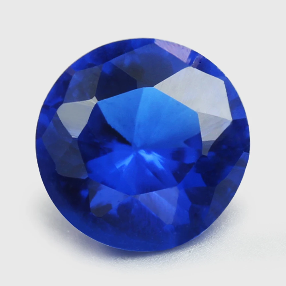 圆形明亮切割 1毫米蓝宝石/刚玉松散宝石
