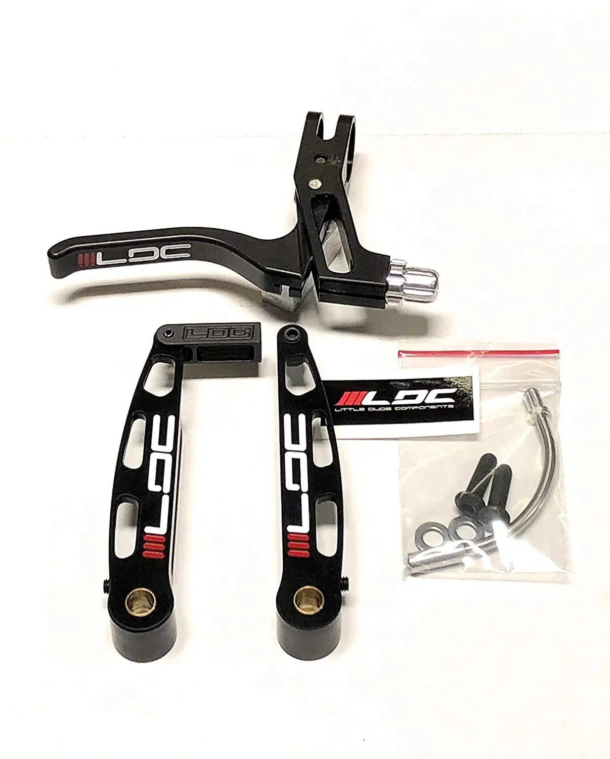 95mm Arms Black Tektro 930AL BMX LINEAR-V BRAKE Brake Set w//313 Lever Rear