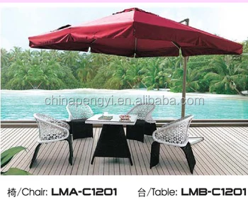 Outdoor Garden Poly Rattan Stackable Cafe Chairs Restaurant