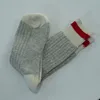 84N knit red stripe grey thick business crew fun canada men work Socks