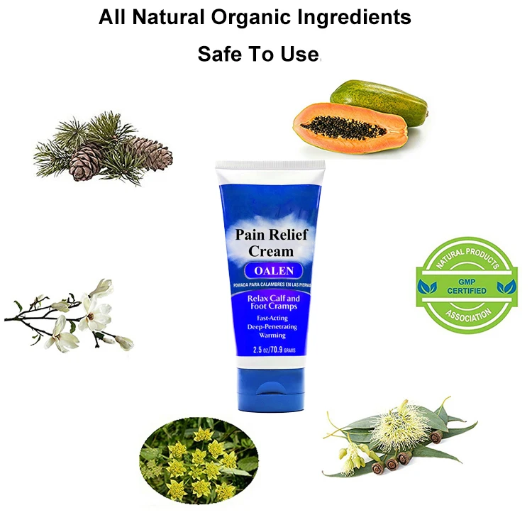 
Private Label Natural Fast Acting Extract Pain Relief Cream For Knee Muscle Feet Pains Cream 