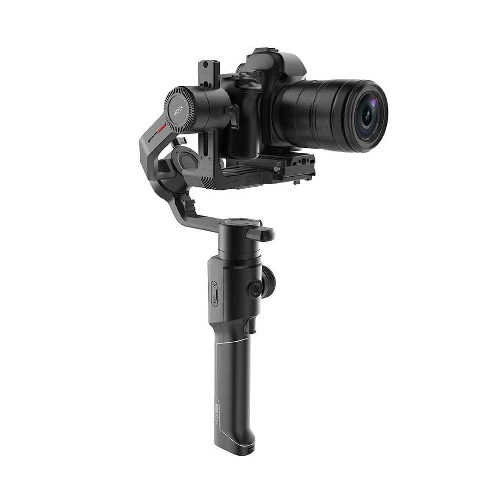 

MOZA Air 3-Axis Gimbal Stabilizer for DSLR and Mirrorless Camera with Moza Thumb Controller and Dual Handle, Auto-tuning Mimic, Black