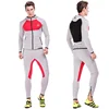 Wholesale Winter Training Wear Men Running Fitness Sports Hoodie Tracksuit custom size gym sports suit men clothing