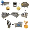 potato chips seasoning machine/small potato chips making machine continuous potato chips fryer
