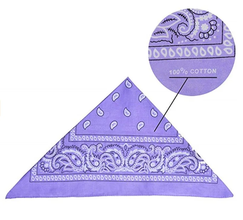 Promotion Gift Multi Colors Handkerchief Logo Customize Printed Bandana