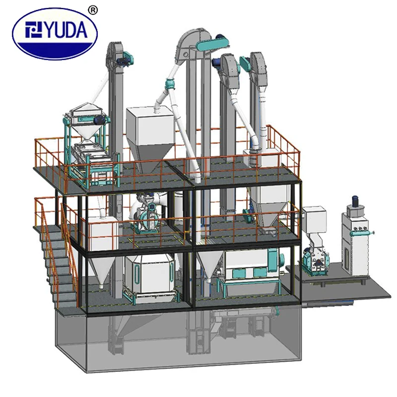 Poultry Feed Mill Equipment Animal Feed Szlh 420 Pellet Mill Production