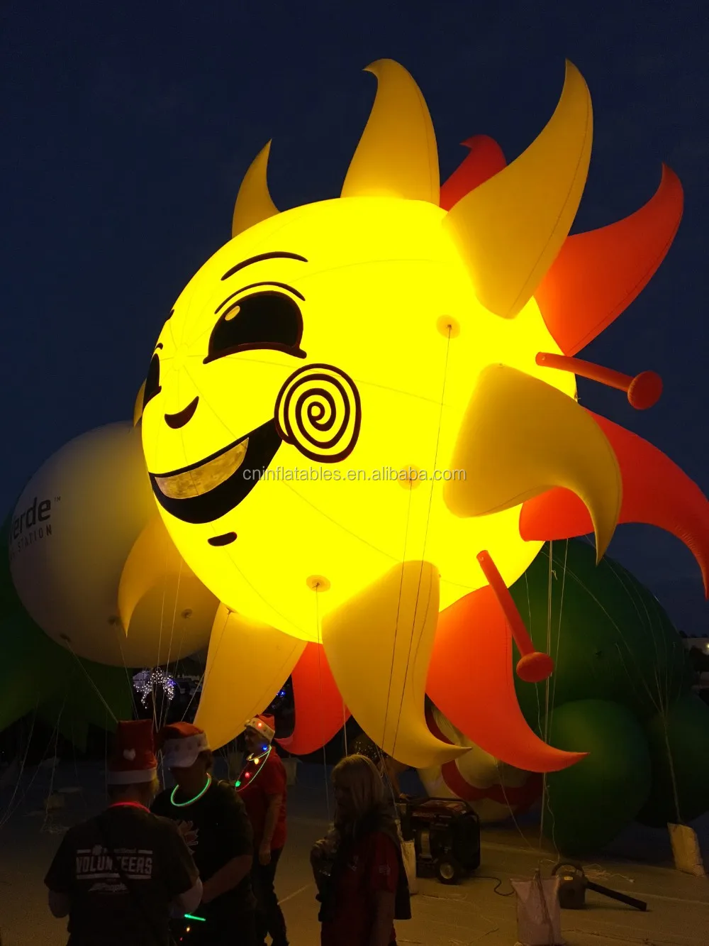 20 Ft Giant Inflatable Smile Sun Parade Balloon,Inflatable Sun Helium ...