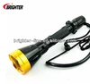 Brighter CE&RoHs Black T6 1200Lumen Rechargeable 2*18650 Battery Powered Scuba Diving Torch