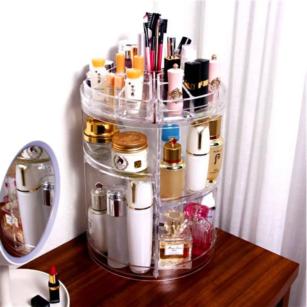 Вращающийся органайзер Cosmetics Storage Box rotative Rack