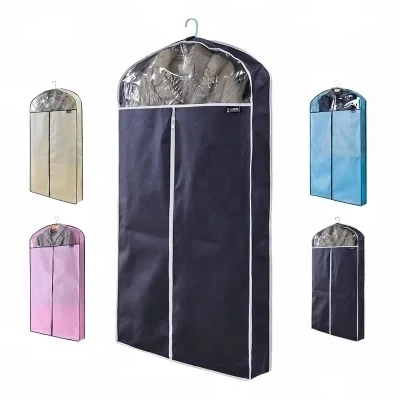 

Custom Non Woven Packing Dust Bag, Suit Cover Bag, Suit Bag with PVC Window, Customized color.