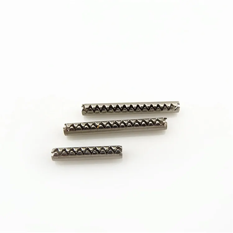 
Stainless steel custom metal pins Jagged coiled spring pins 