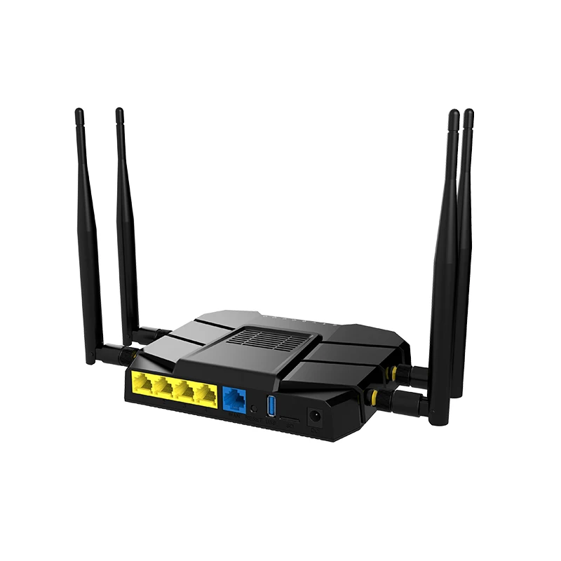 

802.11AC 1200Mbps 2.4GHz 5GHz Dual Band Gigabit wireless router 3G/4G LTE wifi router with SIM card slot MT7621A Chipset, Black.white