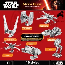 3D puzzle for adult 2015 New Star Wars 3D Nano metal Puzzle DIY juguetes educativos brinquedos para as crian