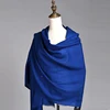 Popular plain dyed women's pashmina mongolian wool shawl scarf