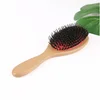 Beau Fly Hot Sell Boar Bristle Big Gold Massage Comb Scalp Paddle With Air Bag Hair Brush