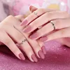Hot sale 24pcs/Set Matte Pale Mauve Frosted Artificial round design Nail Art Decoration Full Cover False Nail Tips with Glue