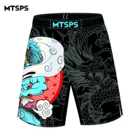 

Custom MMA Shorts Training Grappling Shorts 4-way Stretch Woven Fabric with Sublimation Printing MTSPS